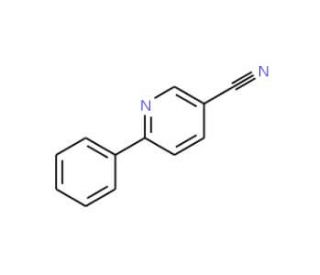 6-Phenylnicotinonitrile (CAS 39065-54-8) - chemical structure image