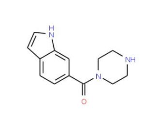 6[(Piperazin-1-yl)carbonyl]-1H-indole (CAS 633322-11-9) - chemical structure image
