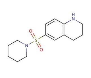 6-(piperidin-1-ylsulfonyl)-1,2,3,4-tetrahydroquinoline - chemical structure image