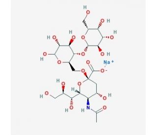 6&prime;-Sialyllactose sodium salt (CAS 157574-76-0) - chemical structure image