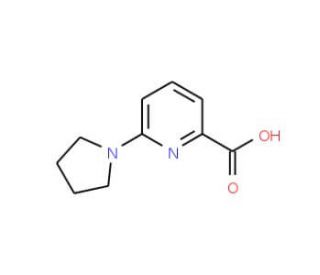6-(Pyrrolidin-1-yl)picolinic acid (CAS 450368-20-4) - chemical structure image