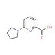 6-(Pyrrolidin-1-yl)picolinic acid (CAS 450368-20-4) - chemical structure image