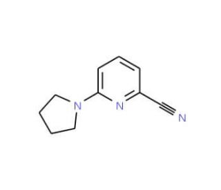 6-(Pyrrolidin-1-yl)pyridine-2-carbonitrile (CAS 160017-13-0) - chemical structure image