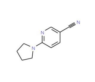 6-pyrrolidin-1-ylnicotinonitrile (CAS 90839-82-0) - chemical structure image