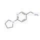 (6-pyrrolidin-1-ylpyridin-3-yl)methylamine - chemical structure image