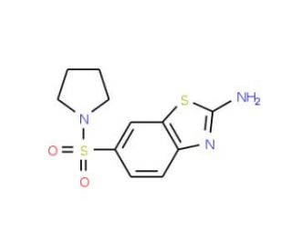 6-(pyrrolidin-1-ylsulfonyl)-1,3-benzothiazol-2-amine - chemical structure image