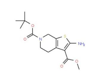 6-(tert-Butyl) 3-methyl 2-amino-4,7-dihydro-thieno[2,3-c]pyridine-3,6(5H)-dicarboxylate (CAS 877041-47-9) - chemical structur