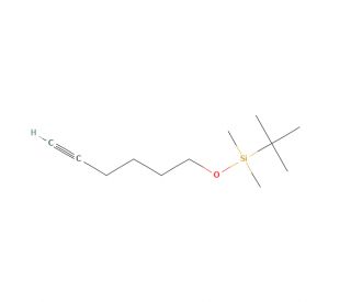6-(tert-Butyldimethylsilyloxy)-1-hexyne (CAS 73448-13-2) - chemical structure image