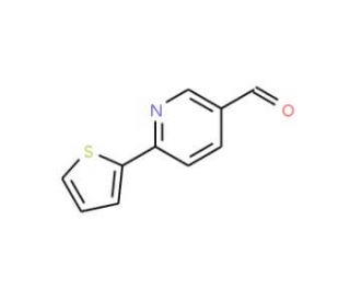 6-Thien-2-ylnicotinaldehyde (CAS 834884-61-6) - chemical structure image