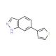 6-Thiophen-3-yl-1H-indazole (CAS 281203-98-3) - chemical structure image