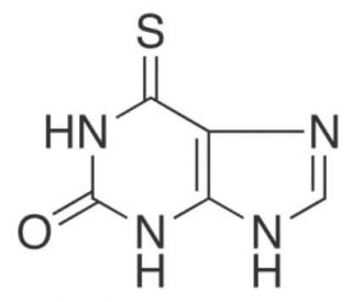 6-Thioxanthine (CAS 2002-59-7) - chemical structure image