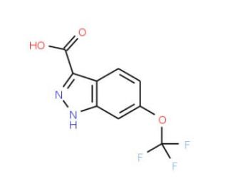 6-Trifluoromethoxy-1H-indazole-3-carboxylic acid (CAS 869782-97-8) - chemical structure image