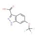 6-Trifluoromethoxy-1H-indazole-3-carboxylic acid (CAS 869782-97-8) - chemical structure image