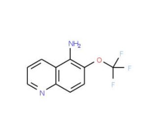 6-(Trifluoromethoxy)quinolin-5-amine (CAS 1133115-85-1) - chemical structure image