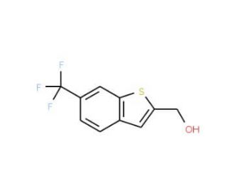 [6-(Trifluoromethyl)-1-benzothiophen-2-yl]methanol - chemical structure image