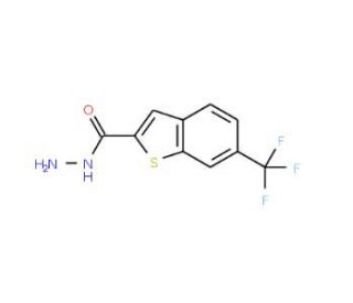 6-(Trifluoromethyl)-1-benzothiophene-2-carbohydrazide - chemical structure image