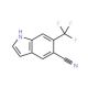 6-(Trifluoromethyl)-1H-indole-5-carbonitrile - chemical structure image