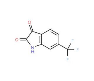 6-(Trifluoromethyl)indoline-2,3-dione (CAS 343-69-1) - chemical structure image