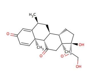 6α-Methylprednisone (CAS 91523-05-6) - chemical structure image