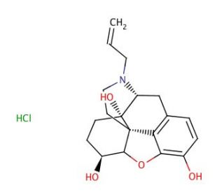 6&alpha;-Naloxol Hydrochloride (CAS 34520-00-8) - chemical structure image