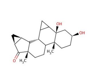 6&beta;,7&beta;,15&beta;,16&beta;-Dimethylene-3&beta;,5&beta;-dihydroxyandrostan-17-one (CAS 82543-16-6) - chemical structure image