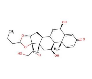 6&beta;-Hydroxy Budesonide (CAS 88411-77-2) - chemical structure image