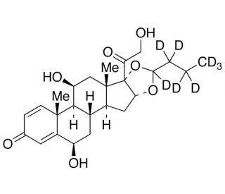 6&beta;-Hydroxy budesonide-d8 - chemical structure image