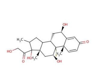 6&beta;-Hydroxy Dexamethasone (CAS 55879-47-5) - chemical structure image