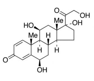 6&beta;-Hydroxy prednisolone - chemical structure image