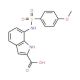 7-{[(4-Methoxyphenyl)sulfonyl]amino}-1H-indole-2-carboxylic acid (CAS 397245-05-5) - chemical structure image