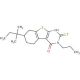 7-(1,1-Dimethyl-propyl)-2-mercapto-3-propyl-5,6,7,8-tetrahydro-3H-benzo[4,5]thieno[2,3-d]pyrimidin-4-one - chemical structure