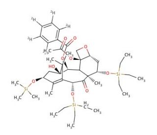 7,10-Bis[O-(triethylsilyl)]-10-deacetyl-13-O-trimethylsilyl Baccatin III-d5 - chemical structure image