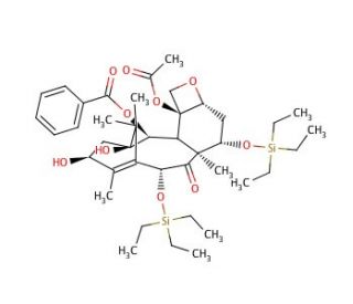 7,10-Bis[O-(triethylsilyl)]-10-deacetyl Baccatin III (CAS 149107-84-6) - chemical structure image