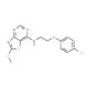 7-[2-(4-Chlorophenoxy)ethylamino]-2-(methylthio)thiazolo[4,5-d]pyrimidine - chemical structure image