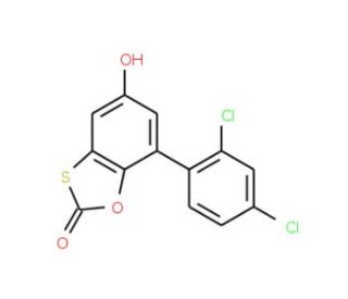 7-(2,4-Dichloro-phenyl)-5-hydroxy-benzo[1,3]oxathiol-2-one - chemical structure image