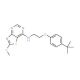7-[2-(4-tert.-Butylphenoxy)ethylamino]-2-(methylthio)thiazolo[4,5-d]pyrimidine - chemical structure image