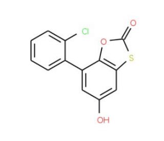 7-(2-Chloro-phenyl)-5-hydroxy-benzo[1,3]oxathiol-2-one - chemical structure image