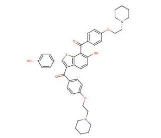 7-[4-(2-Piperidinyl)ethoxy]benzoyl Raloxifene (Raloxifene Impurity I) - chemical structure image