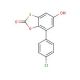 7-(4-Chloro-phenyl)-5-hydroxy-benzo[1,3]oxathiol-2-one (CAS 327078-55-7) - chemical structure image