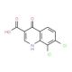 7,8-dichloro-1,4-dihydro-4-oxo-3-quinolinecarboxylic acid (CAS 300675-28-9) - chemical structure image