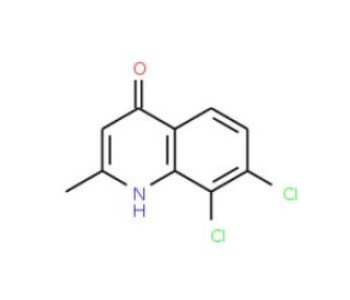 7,8-Dichloro-2-methyl-4-quinolinol (CAS 203626-50-0) - chemical structure image