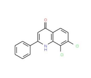7,8-Dichloro-2-phenyl-4-quinolinol (CAS 1070879-81-0) - chemical structure image