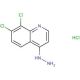 7,8-Dichloro-4-hydrazinoquinoline hydrochloride (CAS 1172548-55-8) - chemical structure image