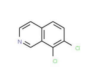 7,8-Dichloroisoquinoline (CAS 61563-36-8) - chemical structure image