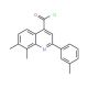 7,8-dimethyl-2-(3-methylphenyl)quinoline-4-carbonyl chloride - chemical structure image