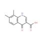 7,8-Dimethyl-4-hydroxyquinoline-3-carboxylic acid (CAS 53164-36-6) - chemical structure image