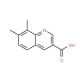 7,8-Dimethylquinoline-3-carboxylic acid (CAS 71082-60-5) - chemical structure image