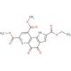 7,9-Dimethoxycarbonyl-2-ethoxycarbonyl-1H-pyrrolo-[2,3-f]quinoline-4,5-dione (CAS 80721-47-7) - chemical structure image