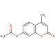 7-Acetoxy-4-methylcoumarin (CAS 2747-05-9) - chemical structure image