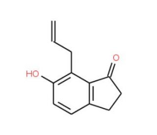 7-Allyl-6-hydroxy-1-indanone - chemical structure image